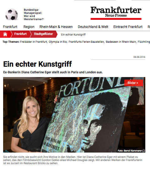 ÖRG ORTMANN, Diana Eger, Sabrina Setlur, frankfurt, art, kunst, presse, press, Zeitung, RTL, TV, ARD, Pro7, FNP