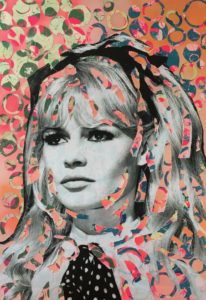 diana eger, art, kunst, Frankfurt, Popart, Auftragsarbeit, shop, costomized art, Künstlerin, Brigitte Bardot, bb, model