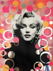 collage, diana eger, art, kunst, Frankfurt, Popart, customized art, Marilyn Monroe, spiegel, Auftragskunst