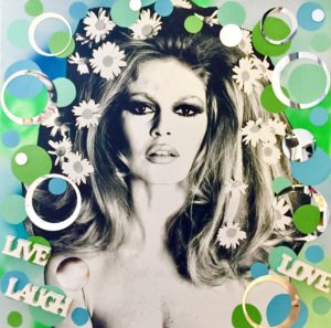 diana eger, art, kunst, Frankfurt, Popart, Auftragsarbeit, shop, customized art, Brigitte Bardot, collage