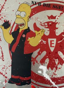 Diana Eger, Eintracht, Frankfurt, Kunst, art, Adler Sge, simpsons